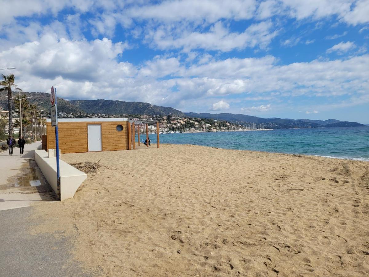 Appartement Paisible Avec Vue Panoramique Mer Et Acces Direct Plage Борм-ле-Мимоза Экстерьер фото